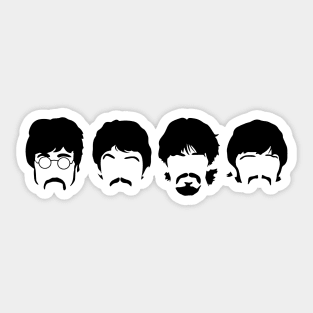 Minimalist Beatles Sticker